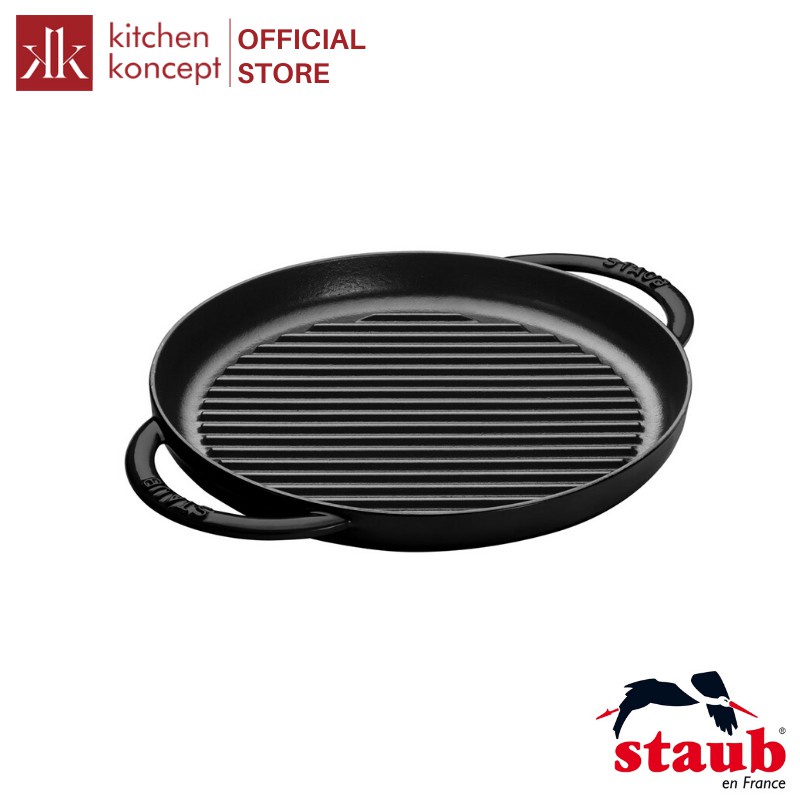 Chảo Gang Nướng Staub – 26cm – Màu Đen