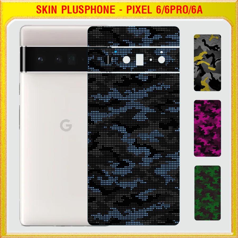 Dán Skin cho mặt sau Google Pixel 6, 6 Pro, 6a mẫu matrix camo