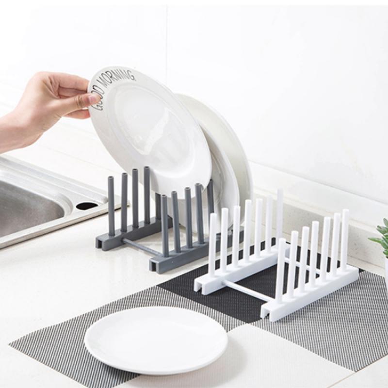 Kitchen Organizer Pot Lid Rack Removable Spoon Holder Pot Lid Shelf Cooking Dish Rack Pan Cover Stand Tableware Storage