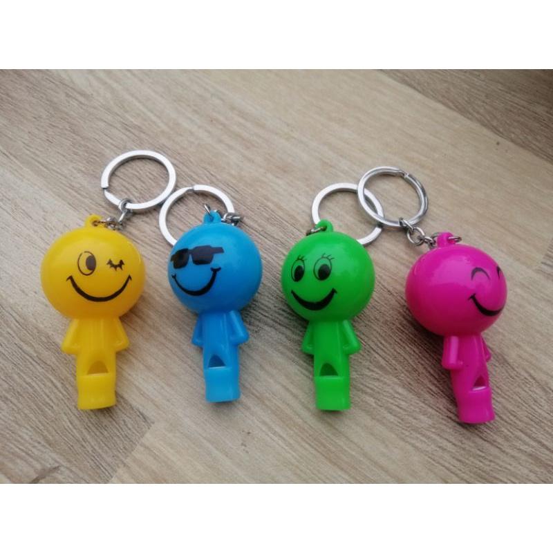MÓC KHÓA CÒI MẶT CƯỜI DỄ THƯƠNG CÓ ĐÈN NHÁY
