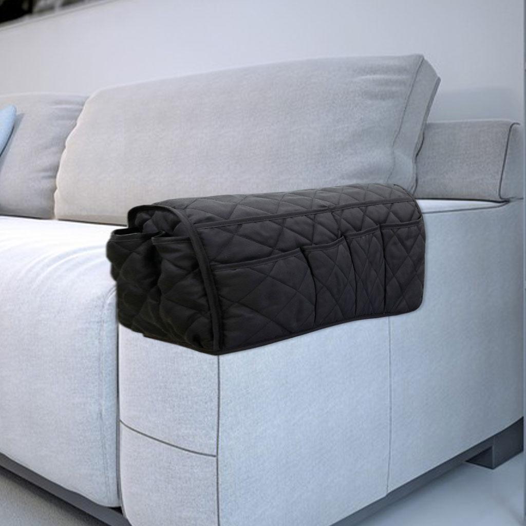 14 Pockets Sofa Armrest Organizer Hanging Storage Bag DVD Phone