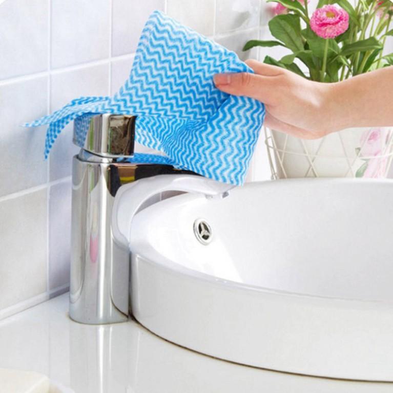 Cuộn khăn vải không dệt lau chén đĩa |