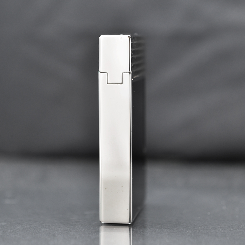 Vỏ Hột Quẹt Bật Lửa Upon D143T Sơn Mài Đen Họa Tiết Kim Cương - Dùng Gas Đá Cao Cấp