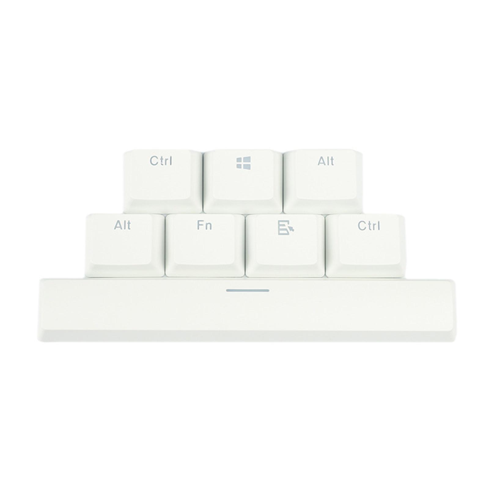 8 Pieces PBT Two-Color Translucent Keycaps for Mechanical Keyboard