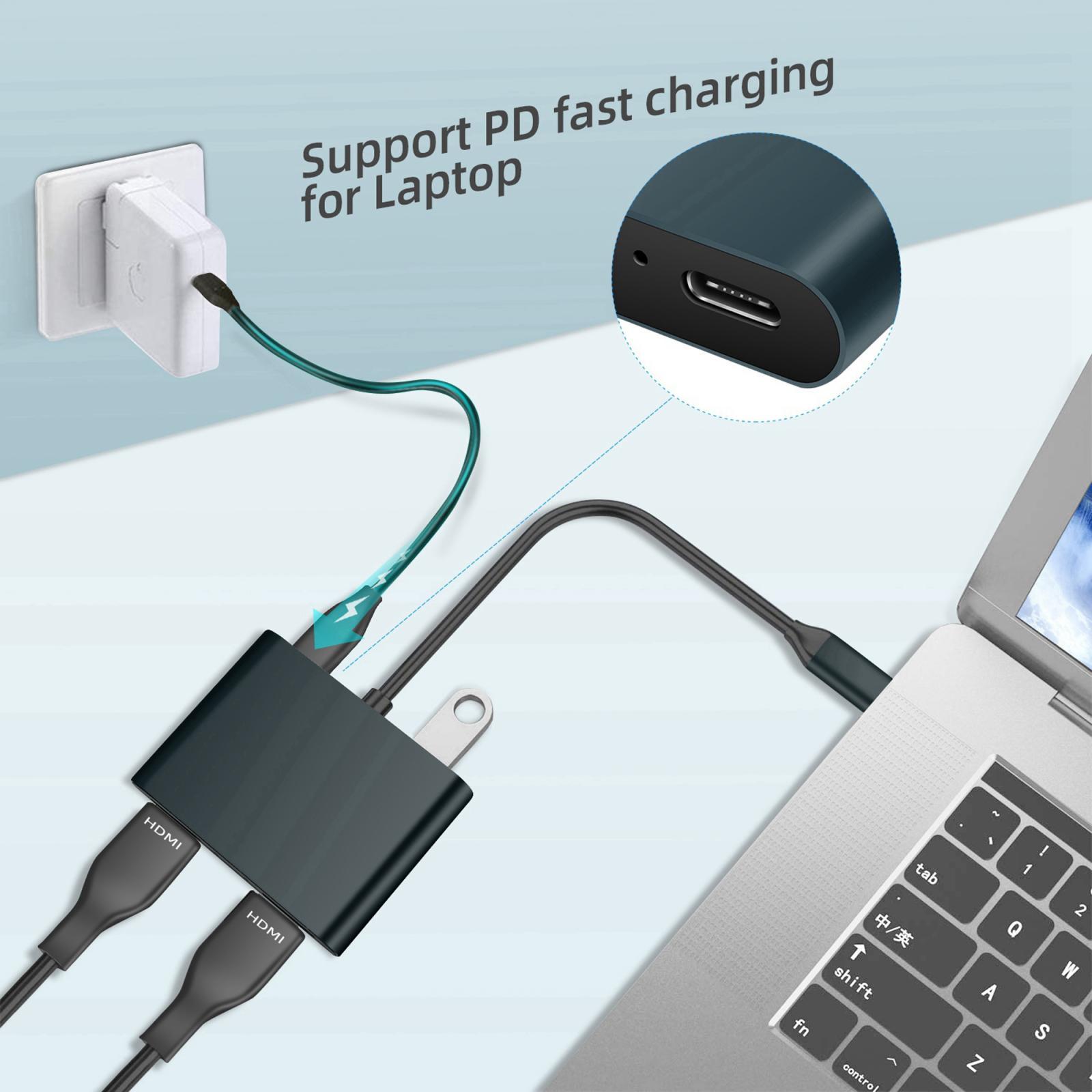 Type C to HDMI Adapter 4K 30Hz Cable for MacBook Pro 2018/2017 PC And More