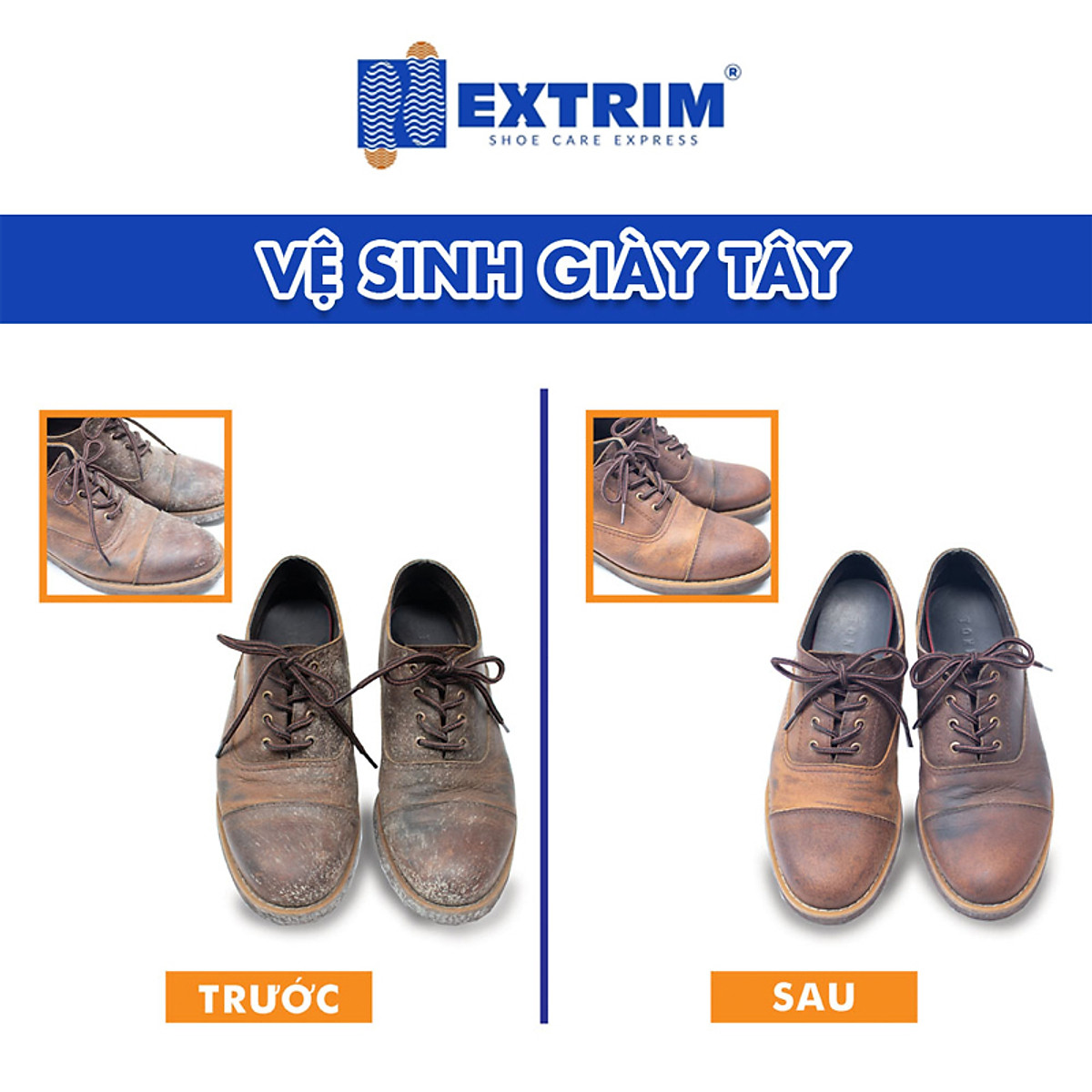 - Vệ sinh giày EXTRIM Tặng 1 chai Nước hoa cho Giày trị giá 199k cho đơn hàng từ 1 triệu