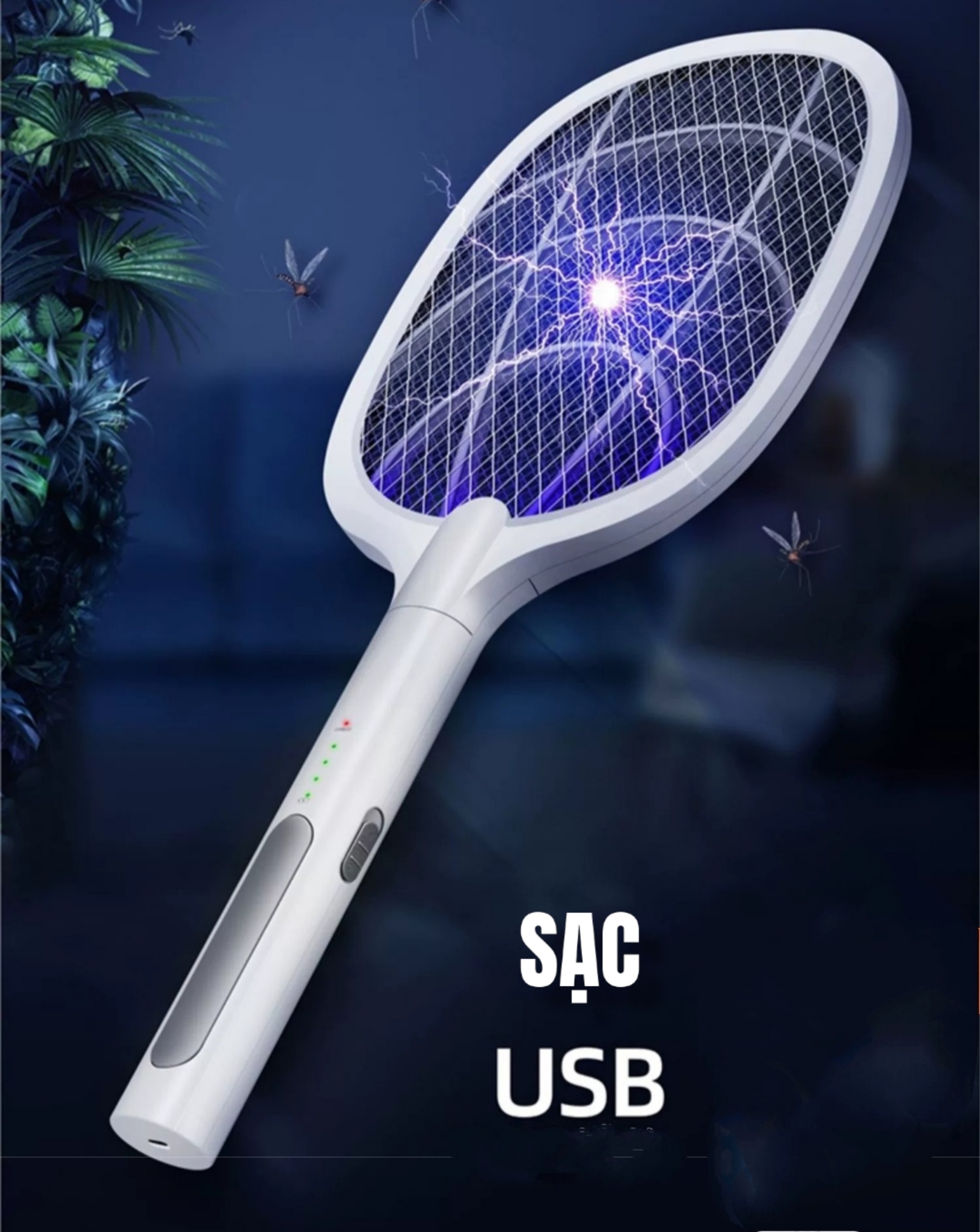 Vợt Bắt Muỗi, Bẫy Muỗi và Đèn Ngủ Siêu Tiện Lợi, An Toàn Giúp Bảo Vệ Giấc Ngủ Gia Đình Bạn
