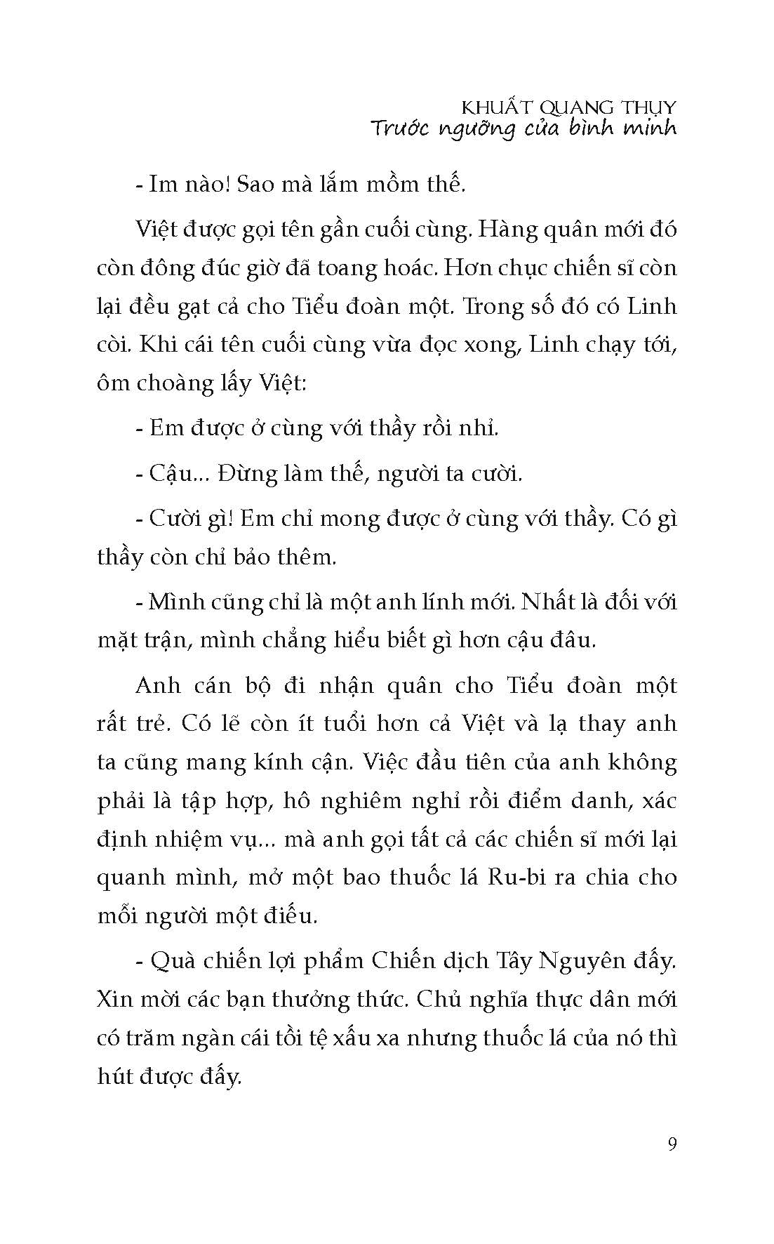 Trước Ngưỡng Cửa Bình Minh