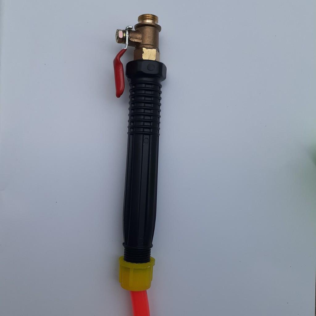 Tay khóa gạt bằng đồng dùng cho máy bơm mini, bình phun thuốc trừ sâu, bình xịt ép tay 5 lít, 8 lít.