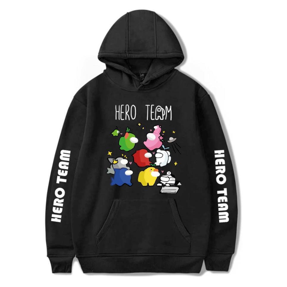 HOT BST Mẫu áo Hoodie Hero Team Among Us cực chất