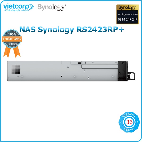 Thiết bị lưu trữ NAS Synology RS2423RP+ - Hàng Chính Hãng