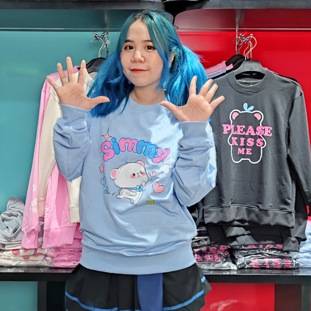 Áo Simmy nỉ sweater dài tay, áo thu đông, áo nỉ dài tay in hình gấu tuyết hero team