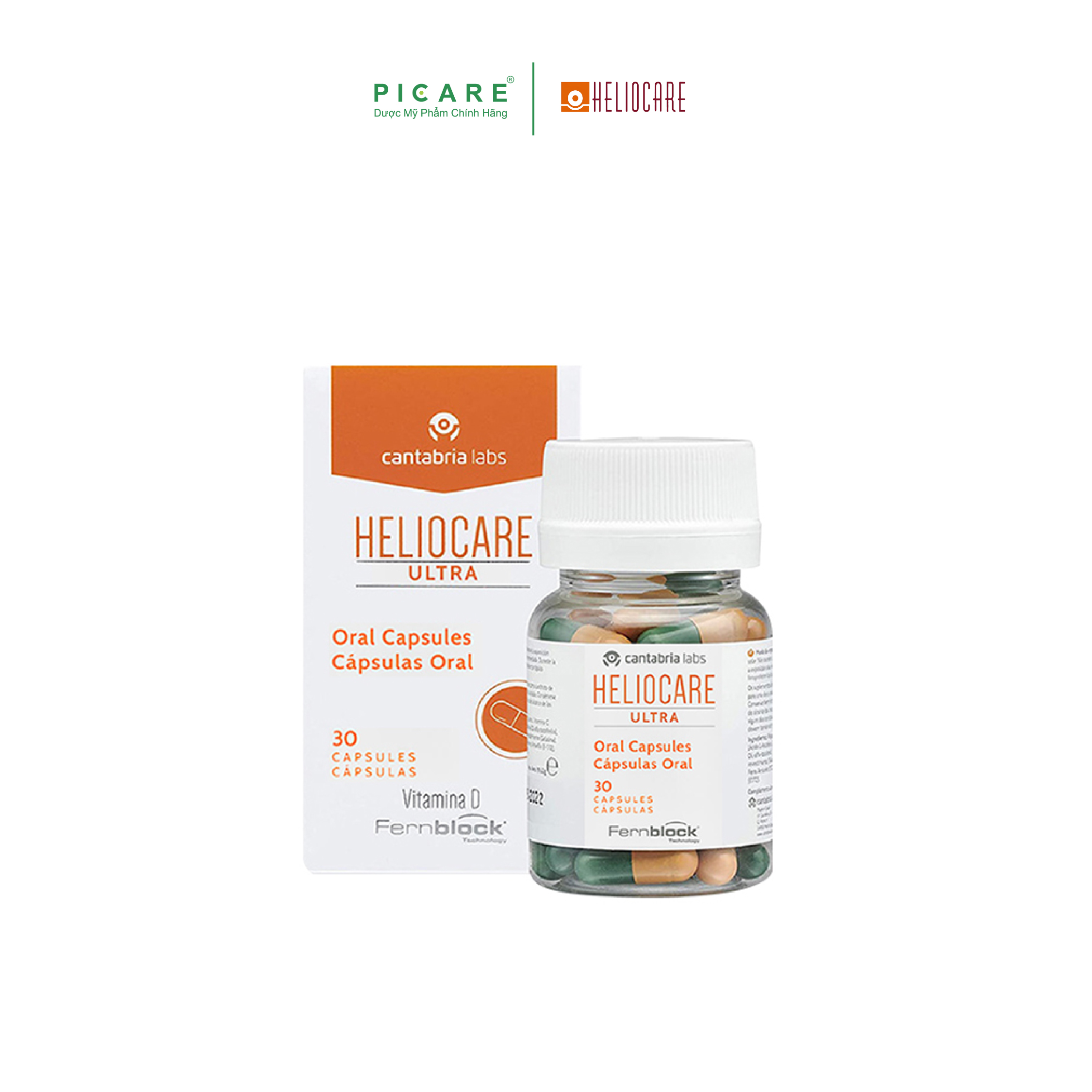 Viên Uống Chống Nắng Ngăn Ngừa Lão Hóa Heliocare Ultra 30 Viên