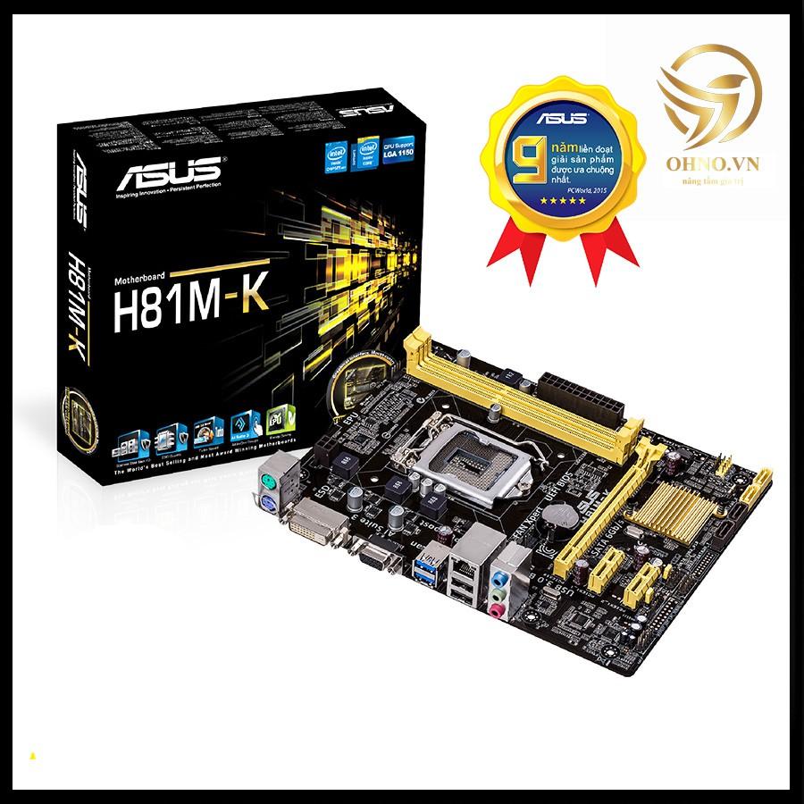 Main Máy Tính Asus H81 MK BOX MainBoard Chạy SOCKET 1150 Thế Hệ 4 Cho Máy Tính PC -hàng chính hãng