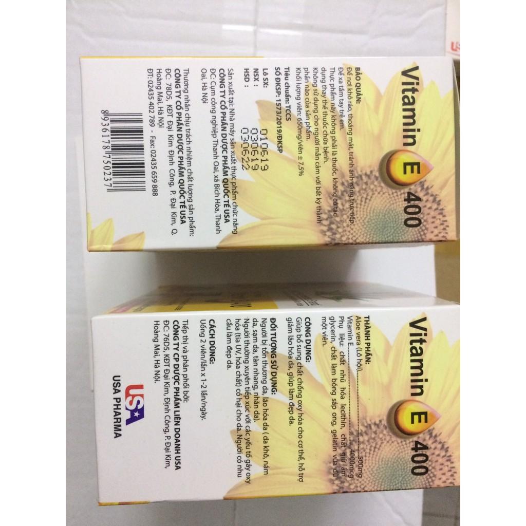Combo 5 Hộp Viên uống đẹp da Vitamin E thiên nhiên tinh chất nha đam giúp ngăn ngừa lão hóa da