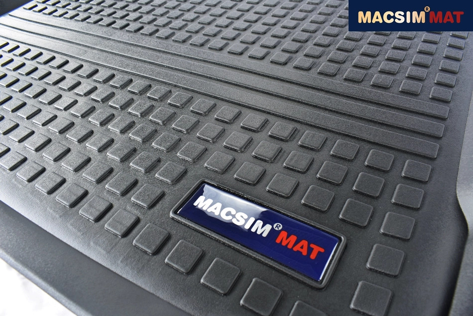 Thảm lót cốp xe ô tô Audi Q3 2012-2018 nhãn hiệu Macsim chất liệu TPV cao cấp màu đen