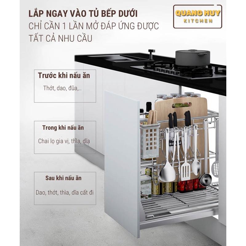 Giá thớt inox 201 nan vuông