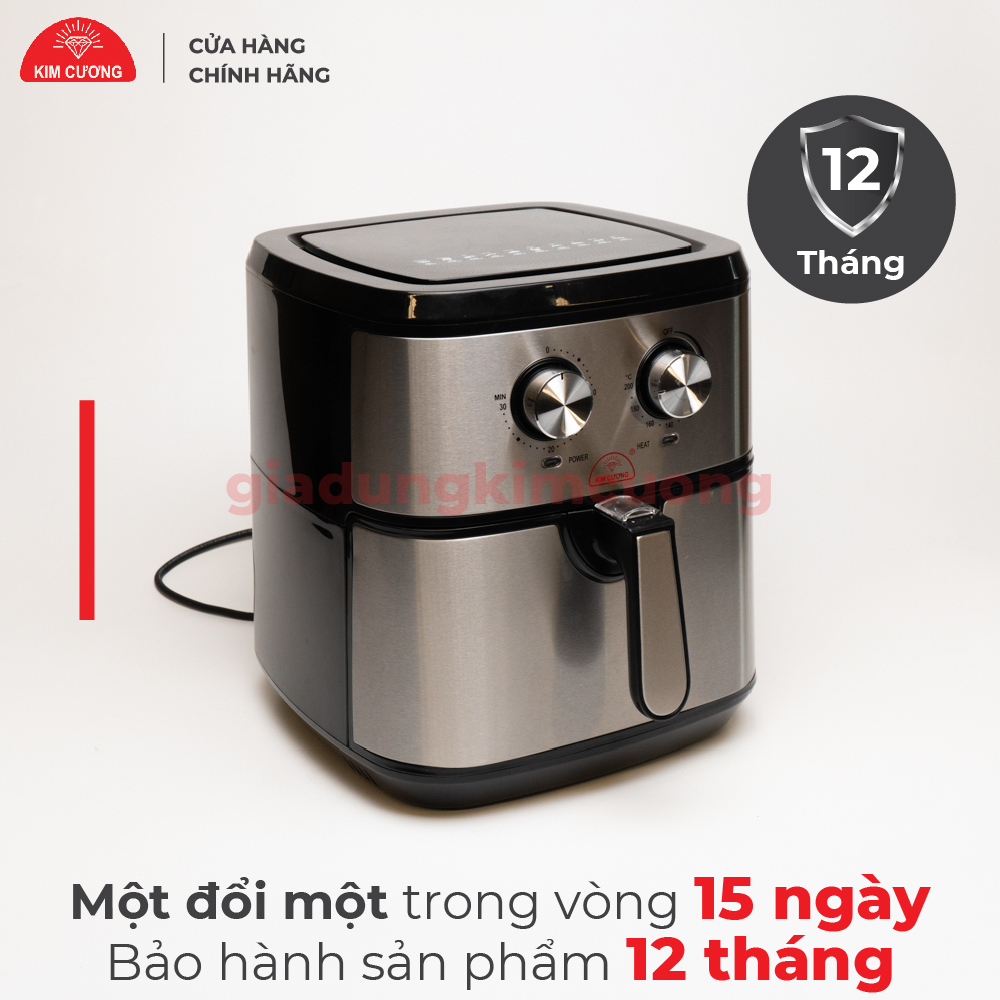 Nồi Chiên Không Dầu Kim Cương - Dung Tích 9.2 Lít - Hàng Chính Hãng