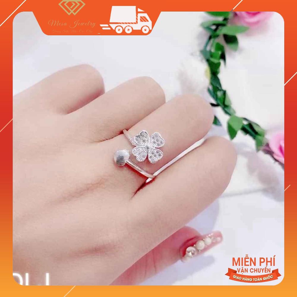 NHẪN CỎ 4 LÁ BẠC TA MÃ SP0045230