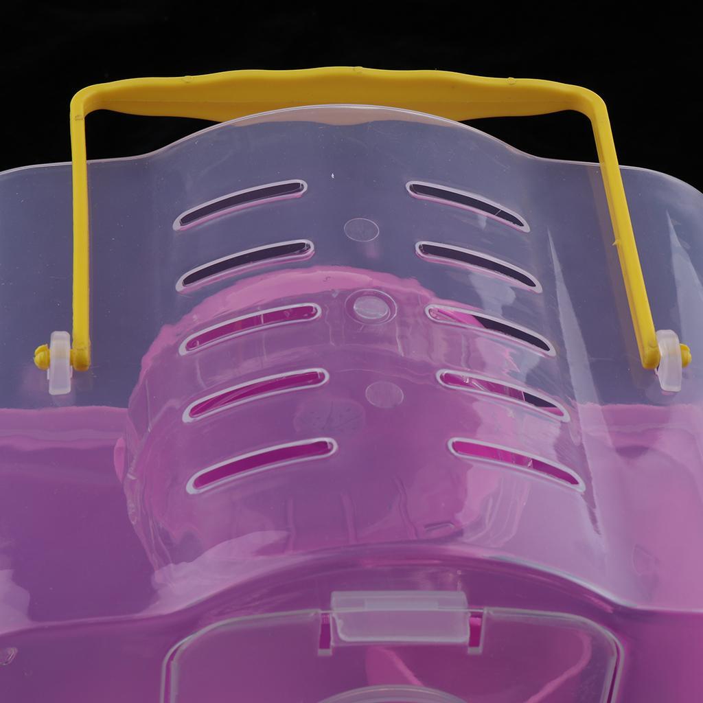 Portable Carrier Hamster Carry Case Cage with Water Bottle Outdoor