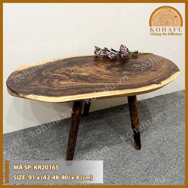 MẶT BÀN CAFE/ SOFA PHÒNG KHÁCH GỖ NGUYÊN TẤM KR20165