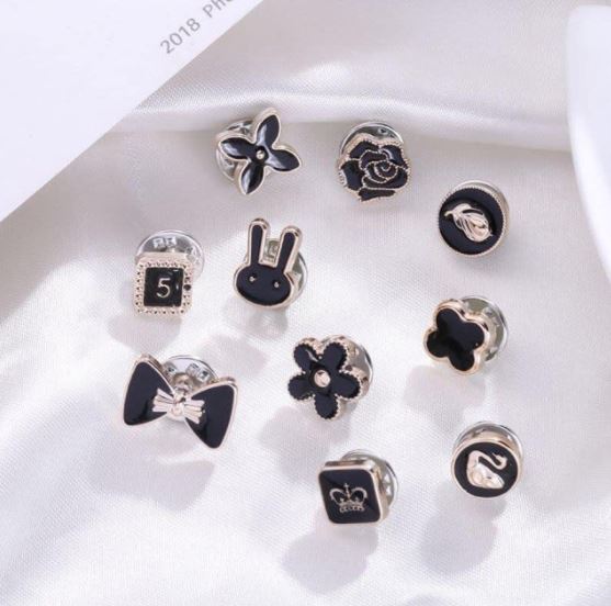 Set 10 nút cài áo mini siêu dễ thương cài được cho áo vest, áo sơ mi thay cúc áo, có nhiều kiểu dáng lựa chọn