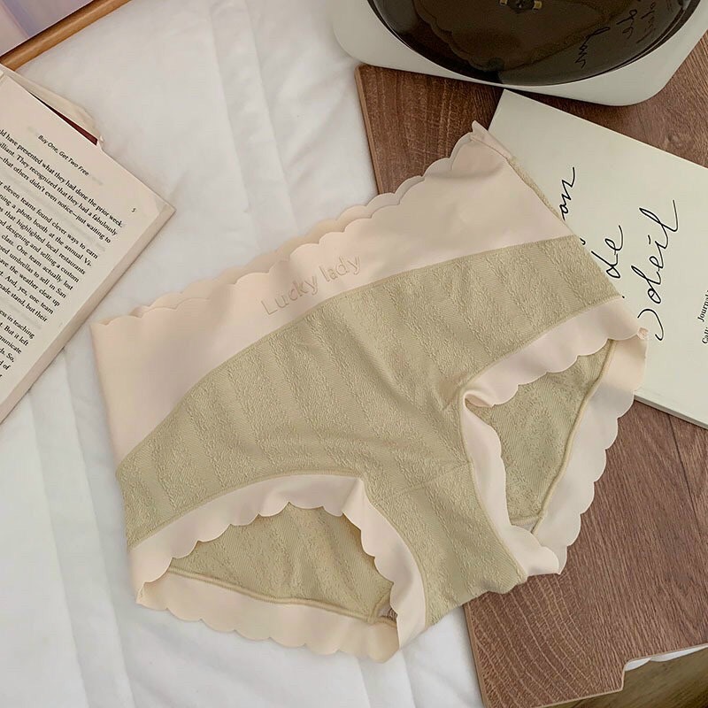 Quần lót cotton nữ viền thun lạnh mềm mại,thoáng khí, co giãn 4 chiều ôm sát cơ thể.Quần chip không lộ viền hàng cao cấp