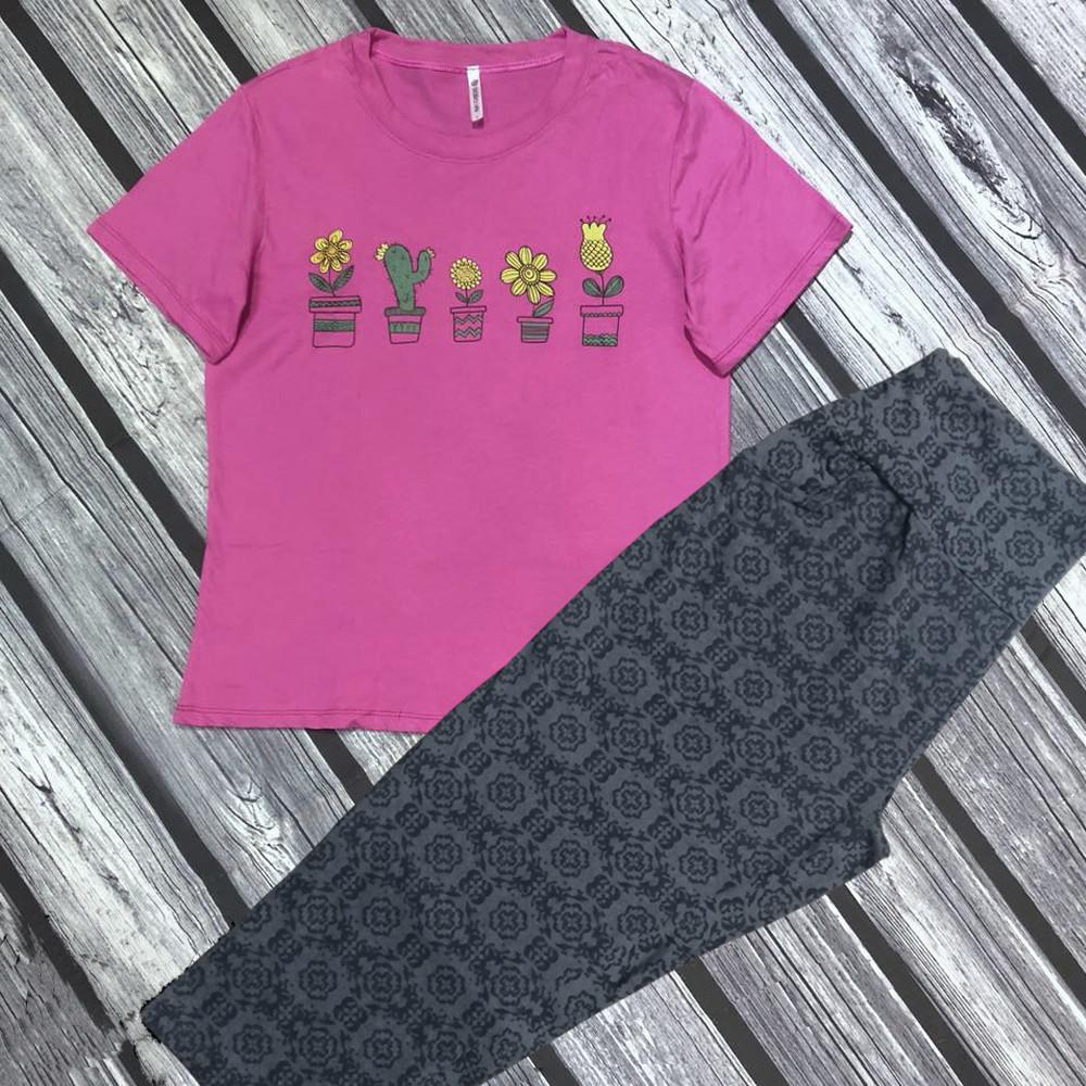 Sét Bộ Thun Cotton Quần Lửng