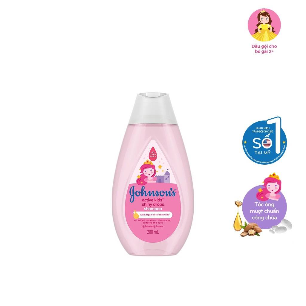 Dầu gội Johnson's Baby óng mượt cho bé gái (200ml)