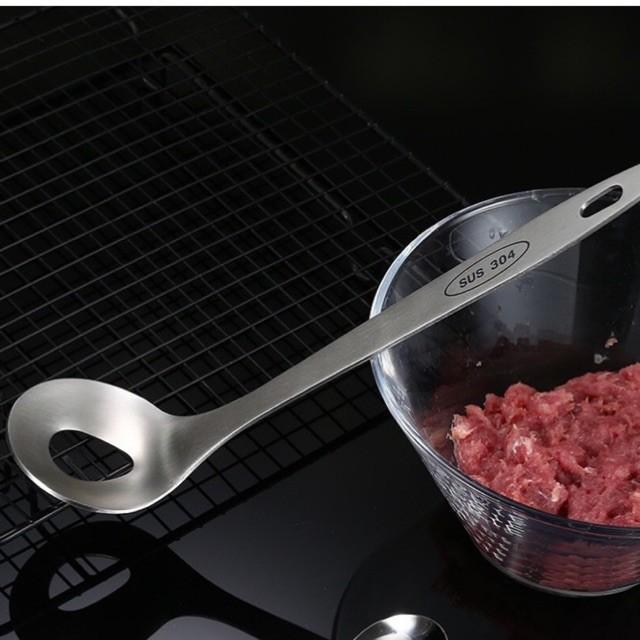 Thìa Lỗ Nặn Mọc, Thịt Viên Inox - Loại Tốt