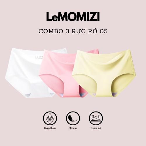 COMBO 3 QUẦN LÓT ĐÚC SU LeMOMIZI THUN LẠNH – CO GIÃN 4 CHIỀU – ĐẸP THOÁNG MÁT – GIÁ SỐC