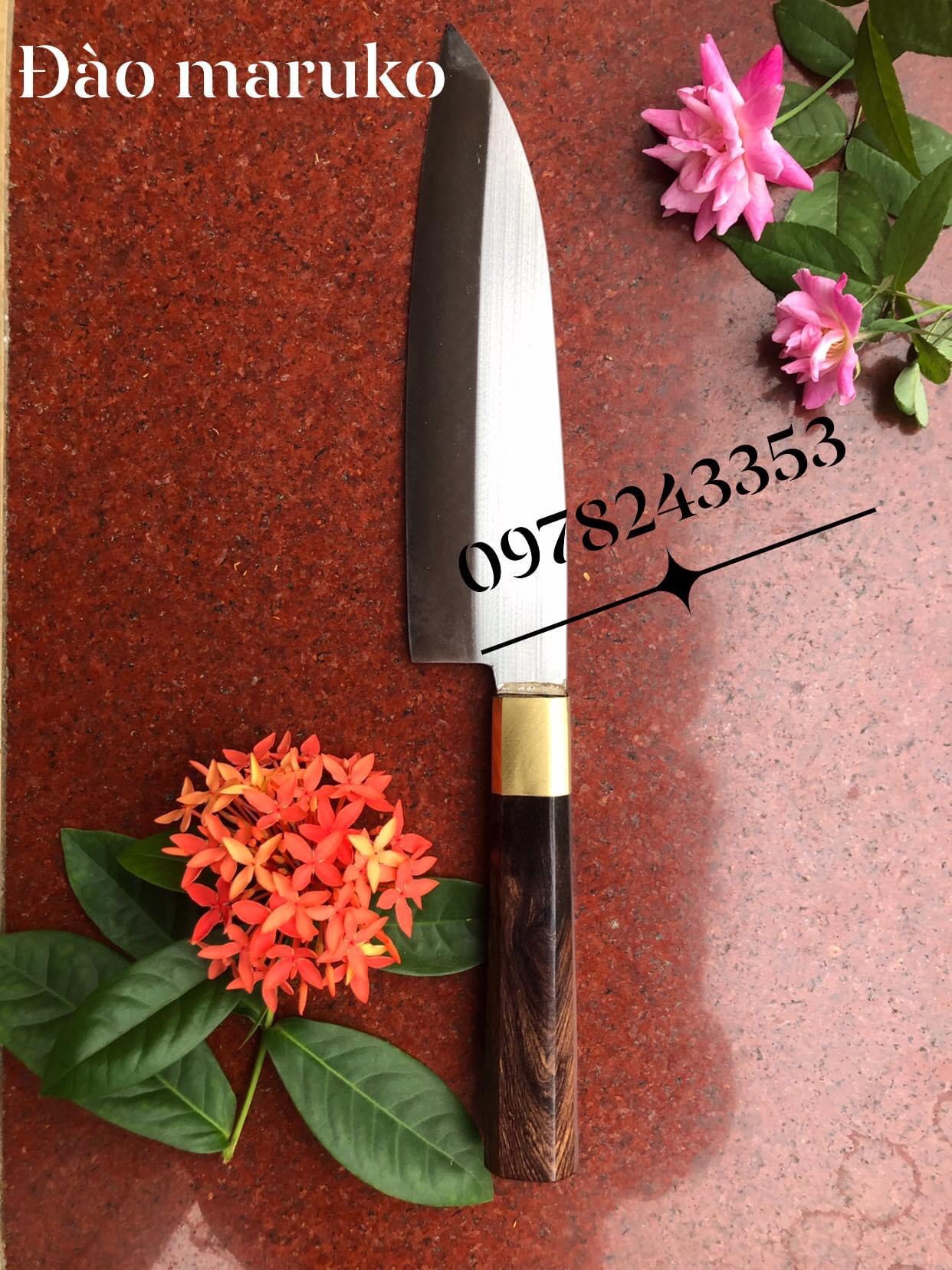 dao d3 thép trắng -chuyên thái thịt hoa quản -khâu đồng cán cẩm