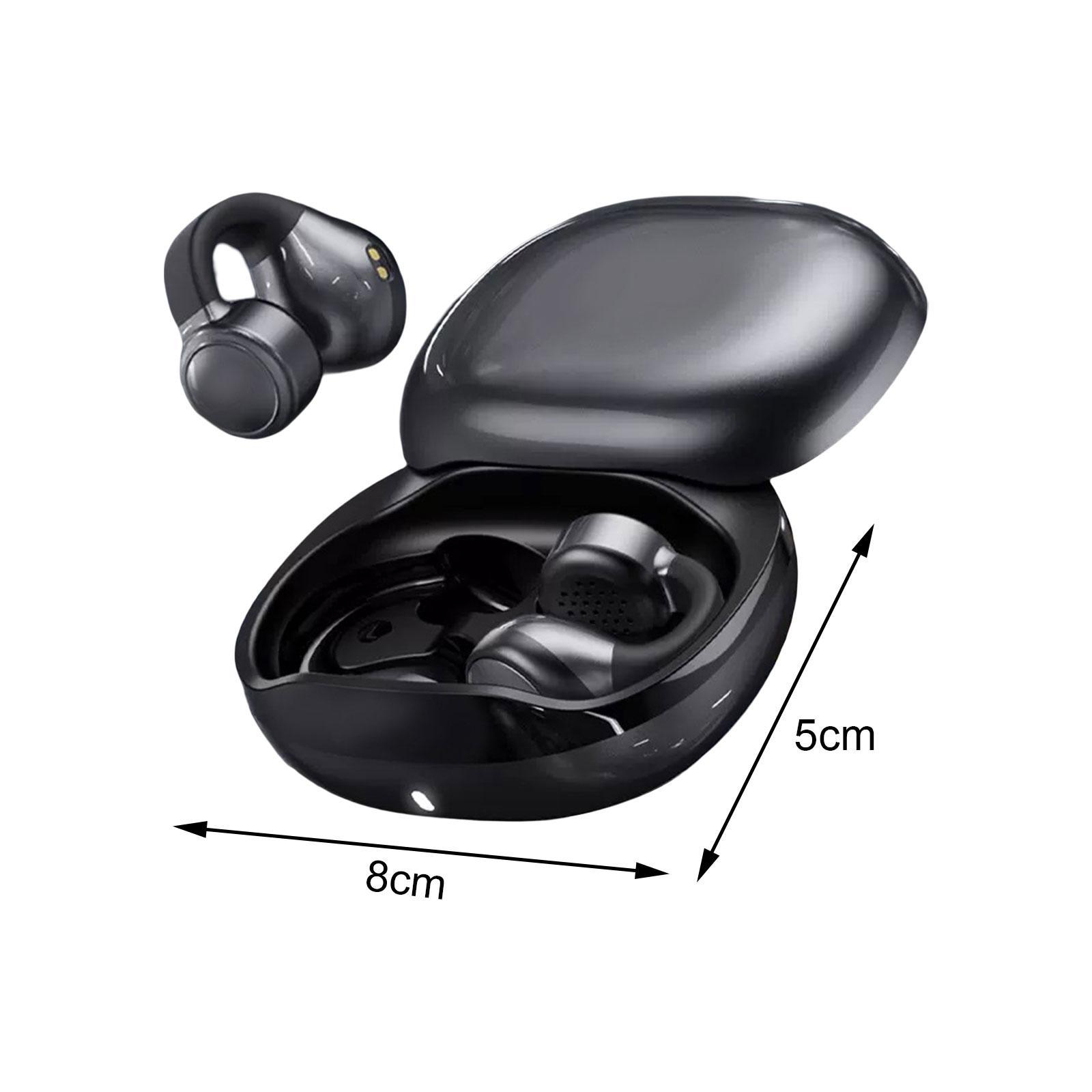 Sport Headphones Earphones V5.3 Ear Clip wearing Ergonomic Lightweight Noise Cancelling Earpiece Headset for All Smart Phones Music Computer
