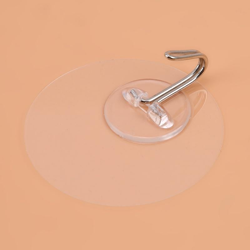 Set 5 Móc Treo Đồ Dán Tường Hình Tròn Trong Suốt Tự Dính Tiện Dụng Cho Nhà Bếp / Phòng Tắm
