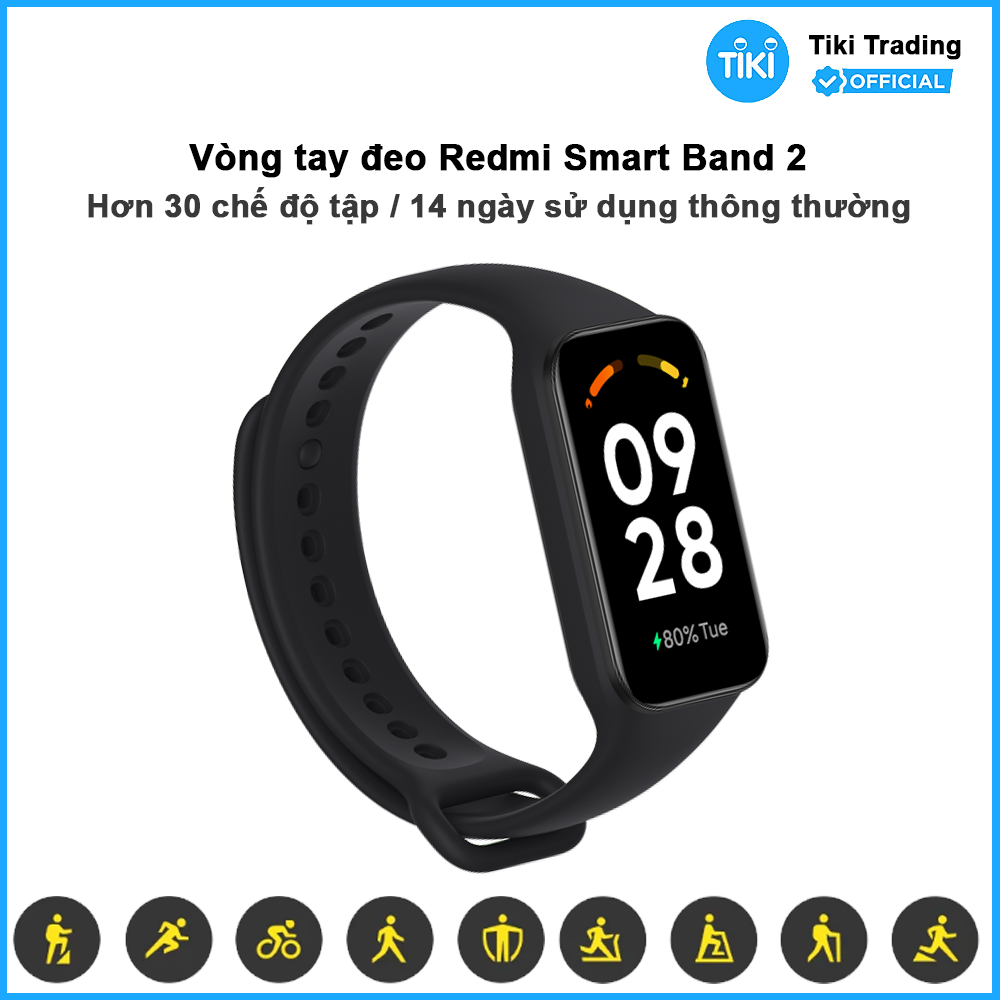 Vòng đeo tay thông minh Redmi Smart Band 2 - Hàng Chính Hãng