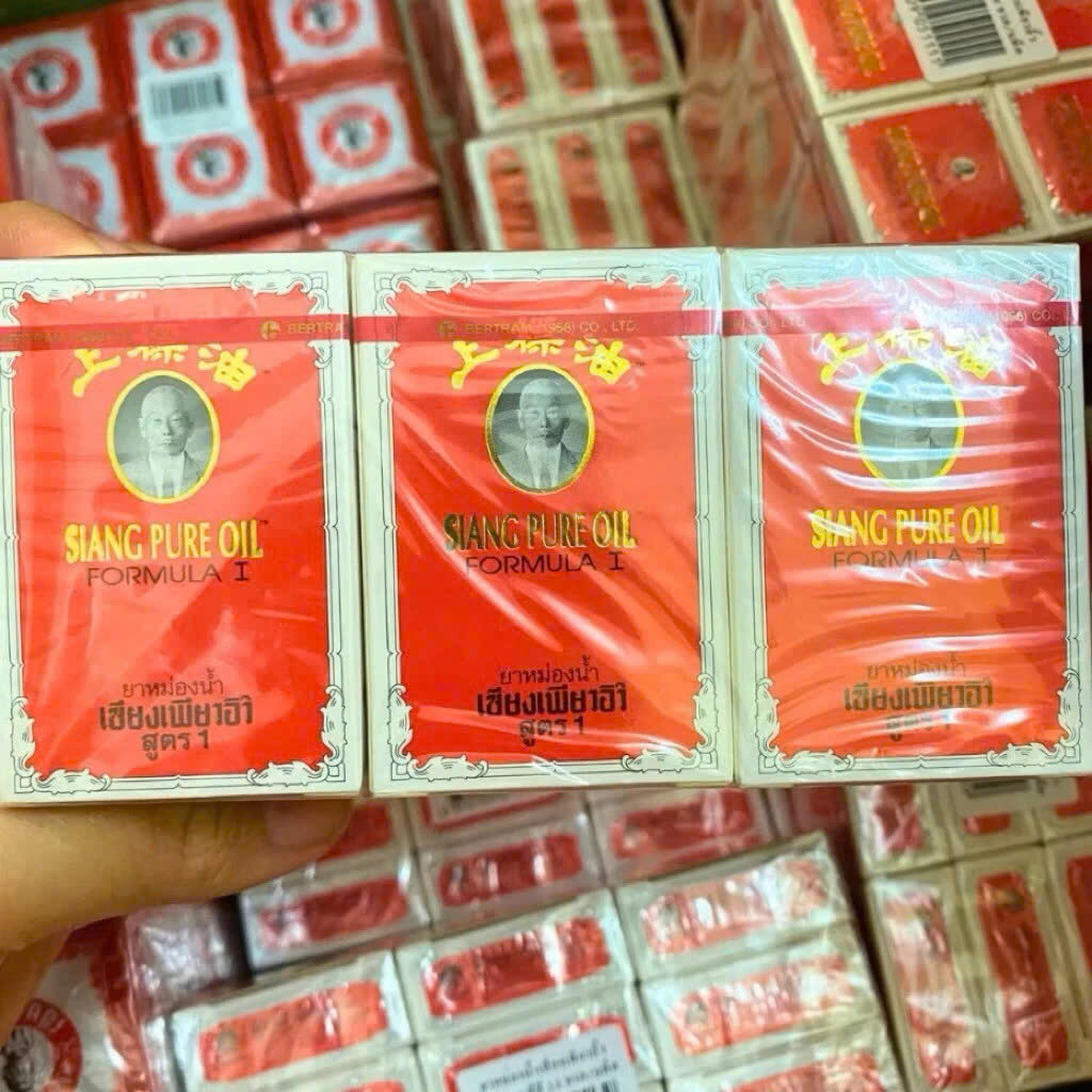 COMBO 2 Dầu gió ông già Thái Lan SIANG PURE OIL 3cc