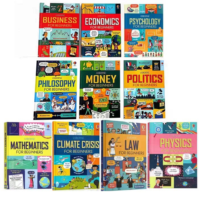 Usborne: Money For Beginners,POLITICS FOR BEGINNER,BUSINESS FOR BEGINNERS-bộ 10Q Bìa cứng