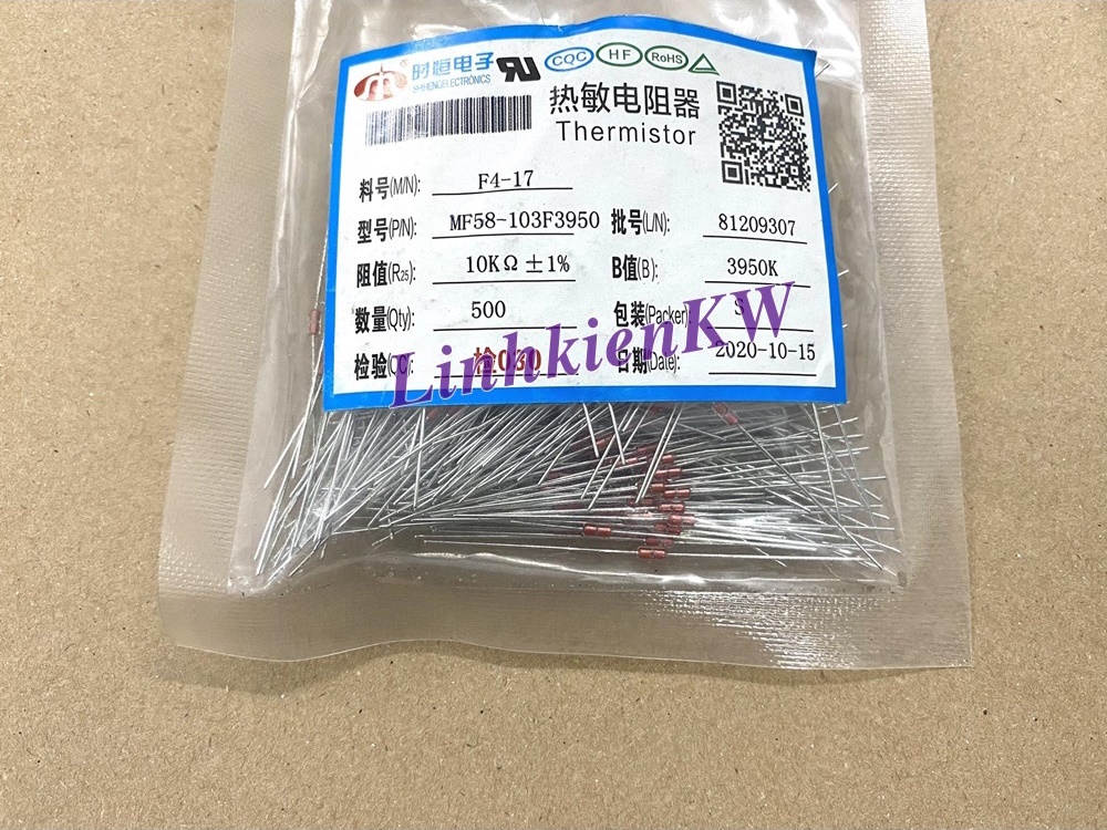 Điện trở nhiệt NTC 10k MF58 cắm - tại 25C