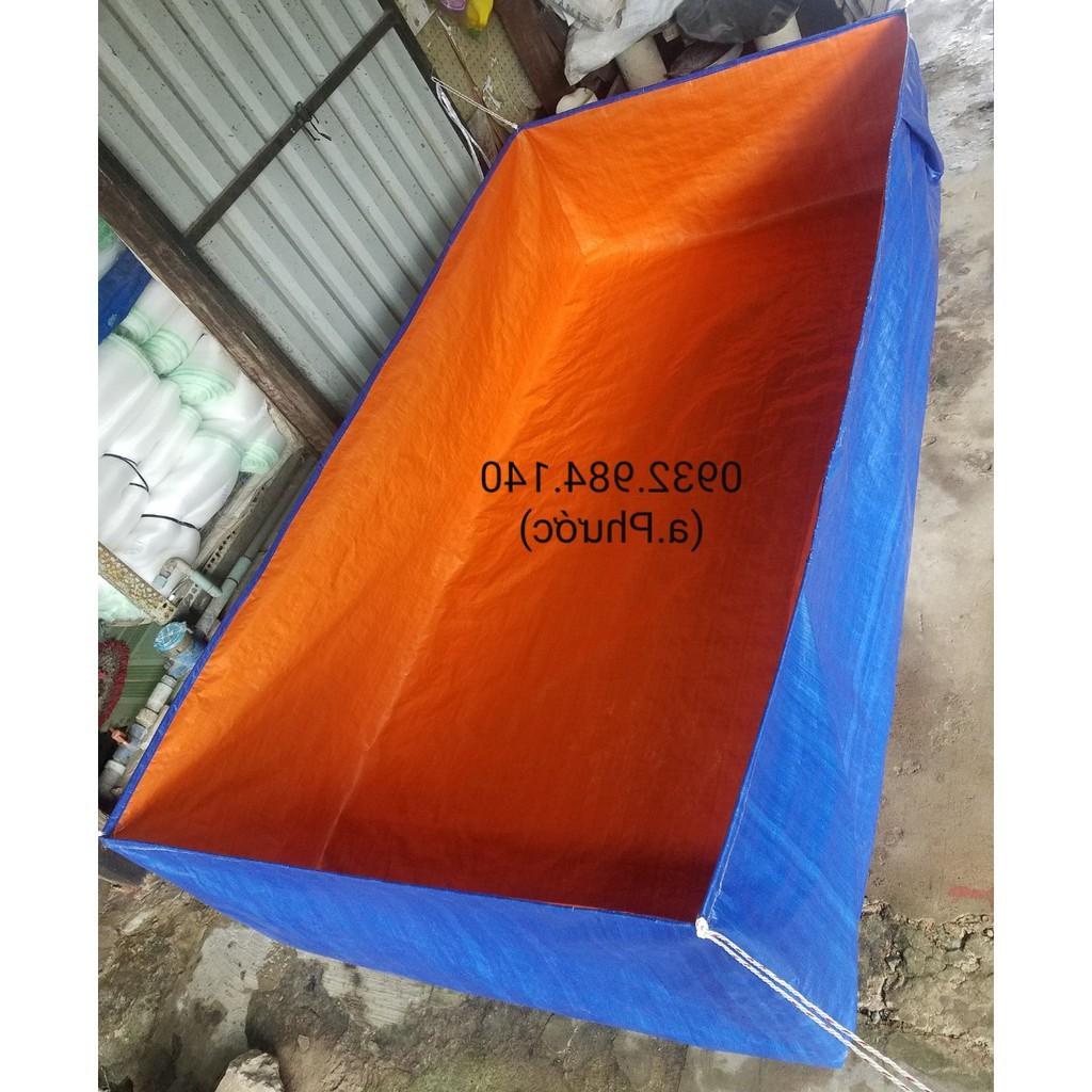 Bể bạt nuôi cá, lươn, ếch, ... làm bể tắm cho trẻ con. kích thước 2x3x1m và 2x4x1m