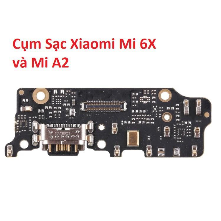 Cụm Chân Sạc Cho Xiaomi Mi 6X , Mi A2 Charger Port USB Main Borad Mạch Sạc Linh Kiện Thay Thế