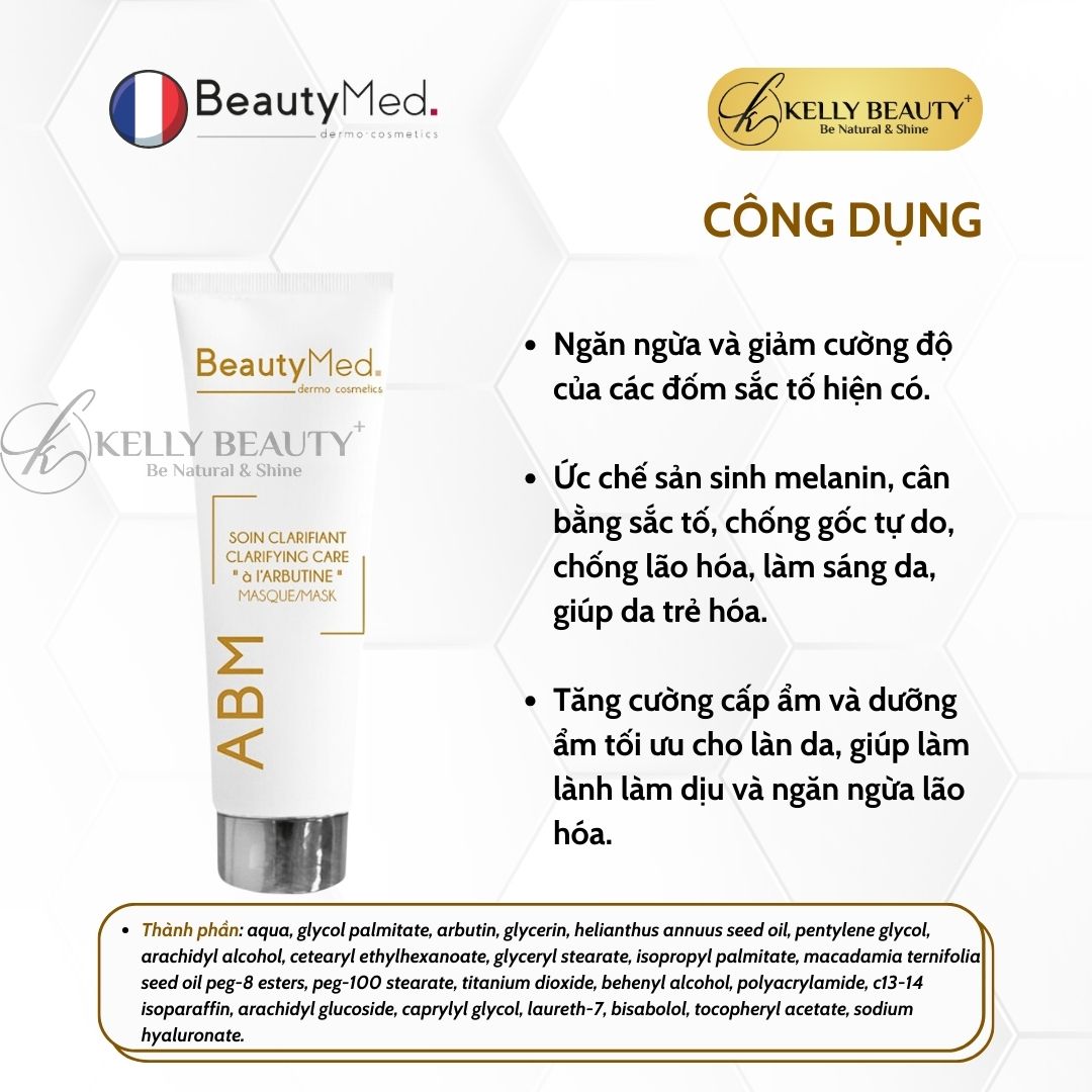 Mặt Nạ Sáng Da Mờ Thâm Sạm BeautyMed ABM Clarifying Mask | Kelly Beauty