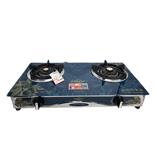 Bếp gas đôi mặt kính Kiềng Gang Pengo PG-8088B( Hàng chính hãng)