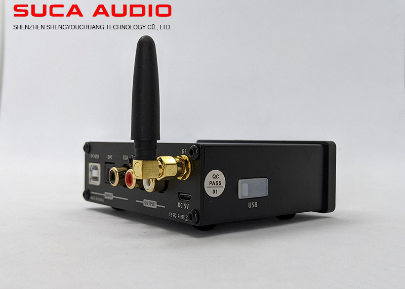 Bộ Giải Mã Âm Thanh SUCA AUDIO DAC Q4 - tăng giảm được bass treble, giải mã 24bit/192 khz - Đọc Trực Tiếp USB, kết nối Bluetooth 5.0 - Hàng chính hãng