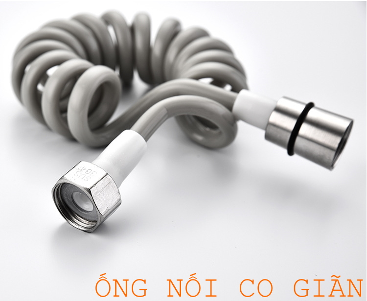 Bộ xịt rửa vệ Sinh kèm dây nối. Chất liệu Inox 304 và PU. Model: SXR802 Xuất sứ: Hàn Quốc