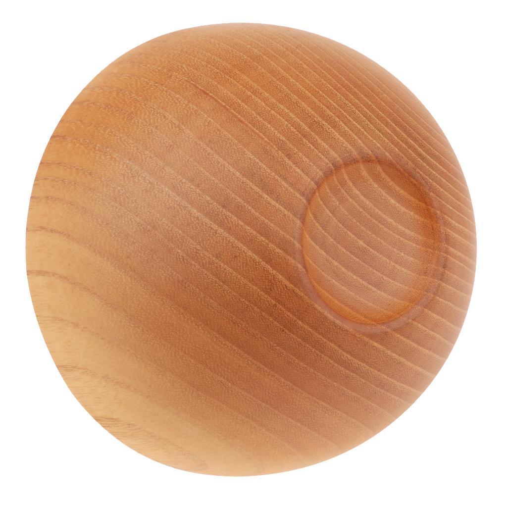 4x Round Wooden Cereal Bowl Food Container Camping Dinner Lunch Tableware