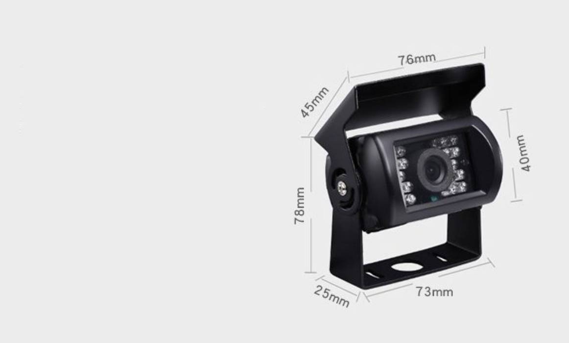 Camera lùi xe tải hồng ngoại dây tín hiệu AV dài 10m