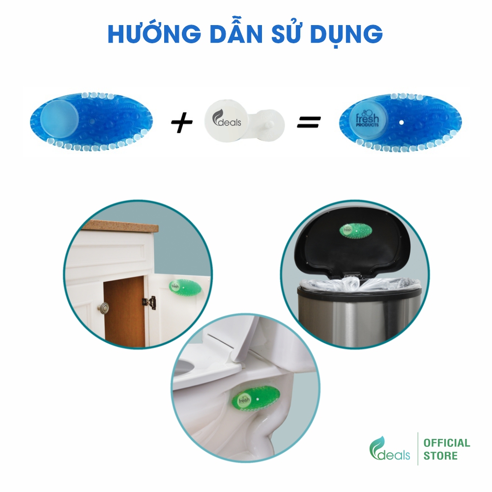 Combo 3 Sáp Thơm Khử Mùi Đa Năng ECODEALS Curve Fresher - Thơm vượt trội 30 ngày, an toàn sức khỏe - Mùi ngẫu nhiên