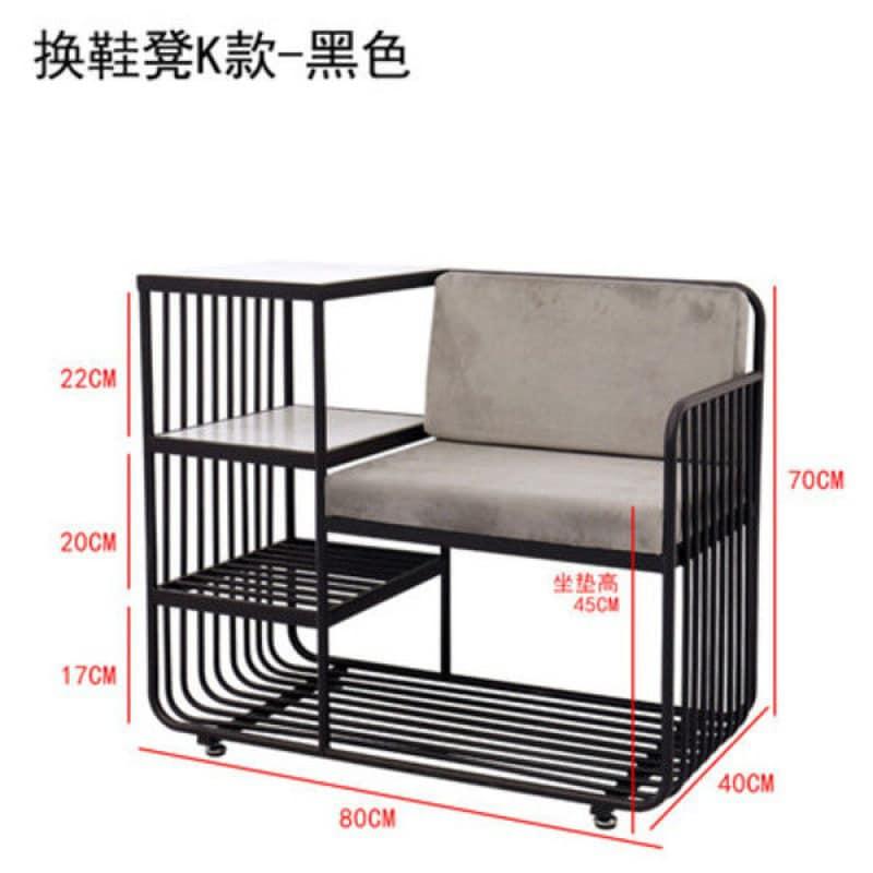 Ghế đi giày kiêm ghế ngồi chờ 55