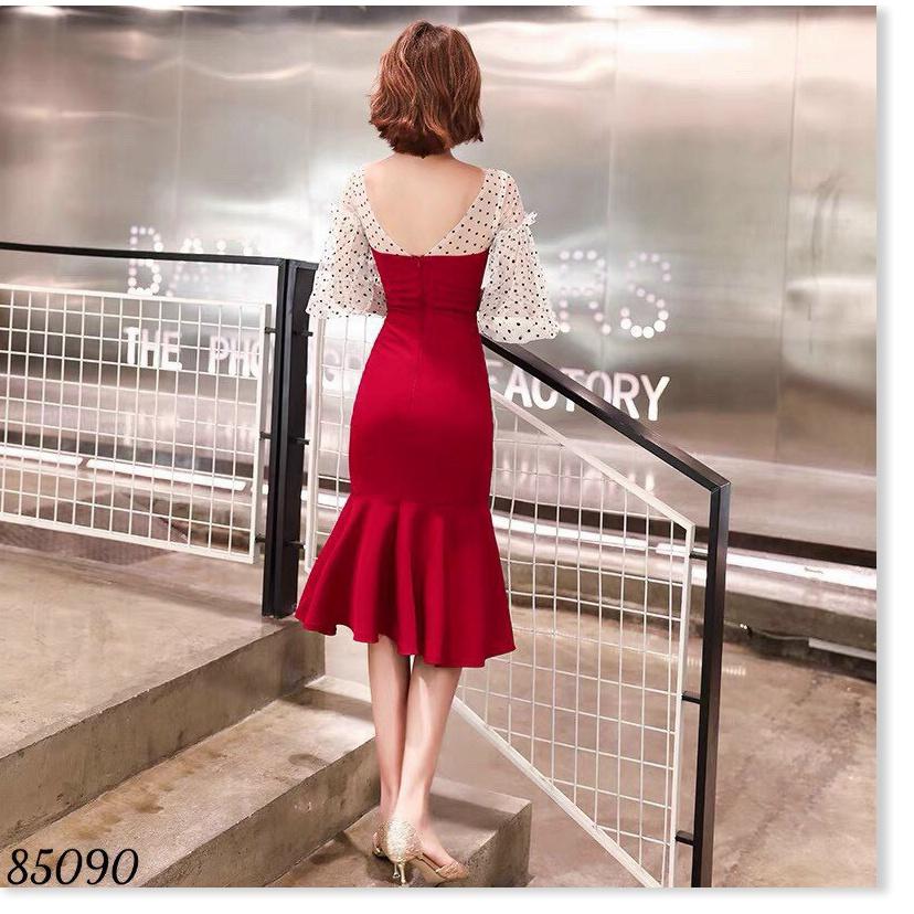 Đầm Umi đuôi cá phối lưới cực sang , tôn dáng đẹp cho chị em KME FASHION