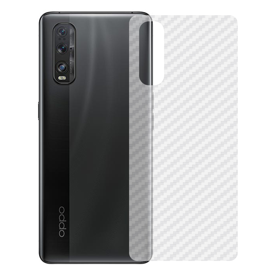 Miếng Dán Mặt Lưng Cacbon Dành Cho Oppo Find X2- Handtown - Hàng Chính Hãng